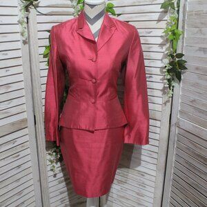 RARE FIND VINTAGE Banu silk suit jacket/skirt
